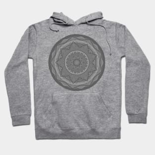 Gray Mandala Hoodie